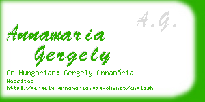 annamaria gergely business card